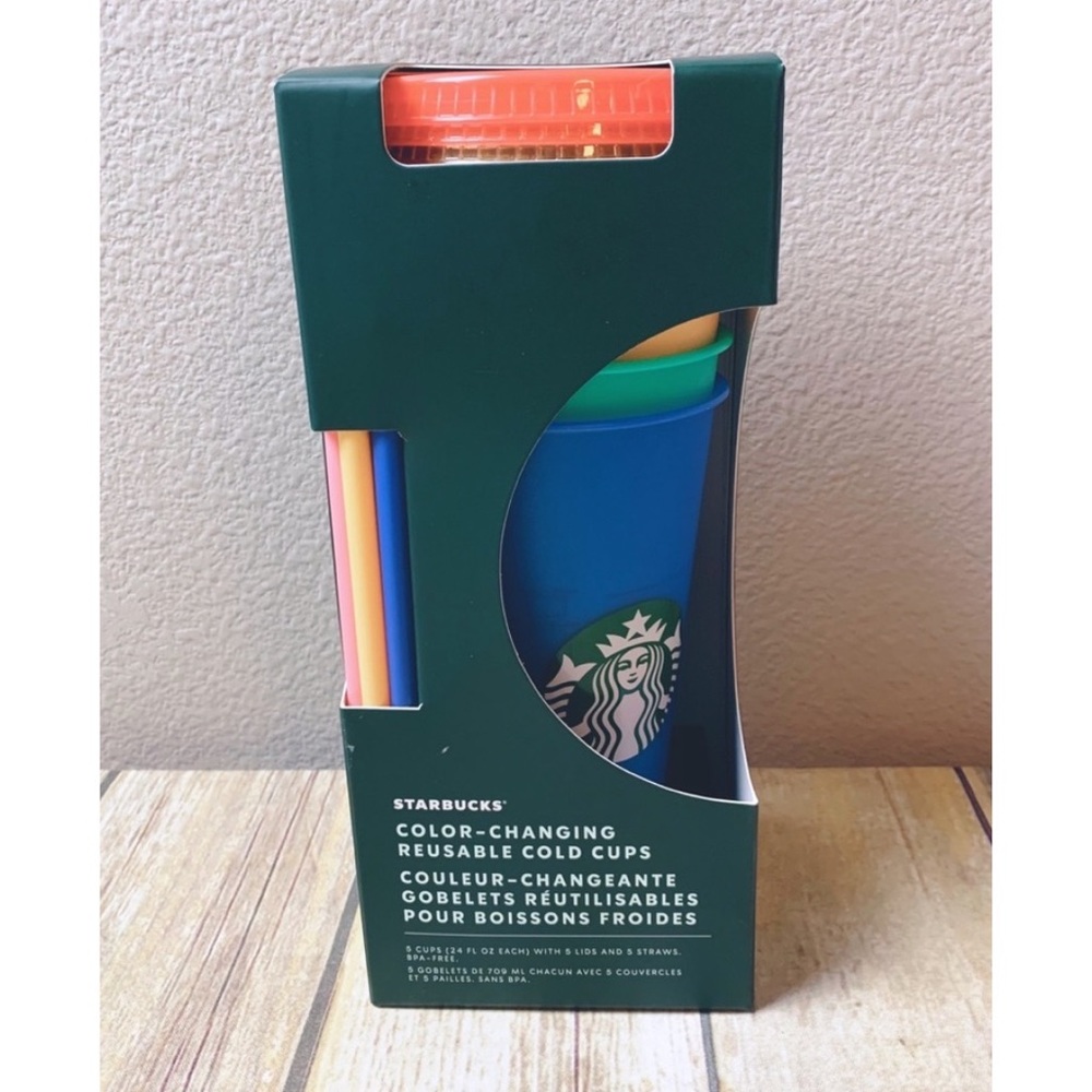 RARE Starbucks 2020 Color Changing Reusable Cups - Picture 4 of 6